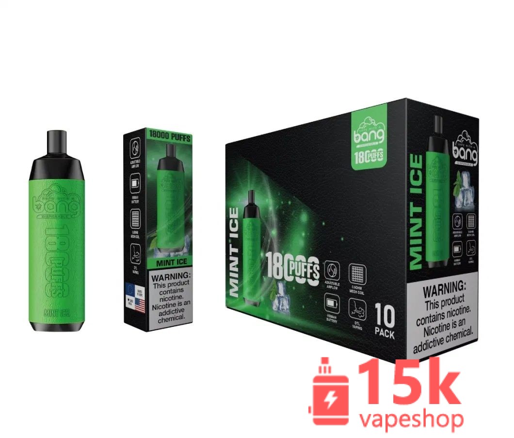 ⁦Bang 18000 Puffs Disposable E Cigarette, 25ml Juice, 550mAh, Rechargeable Type-C, Fruit Flavors⁩ - الصورة ⁦4⁩