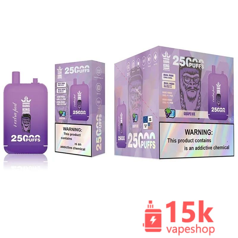 Bang 25000 Puffs Disposable E-Cigarette 46ml Capacity 650mAh Rechargeable, 12 Flavors, Nicotine Options - 画像 (3)