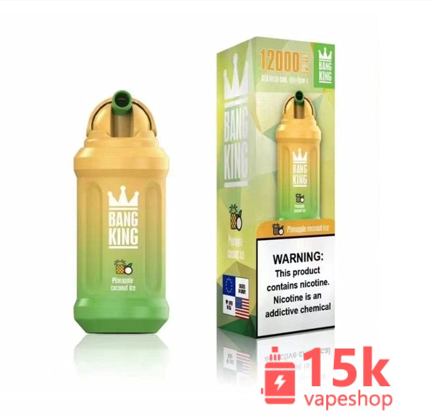 Bang King 12000 Puffs Disposable Vape Pen - 23ml, Fruit Flavors, Rechargeable, FDA Certified - 画像 (4)