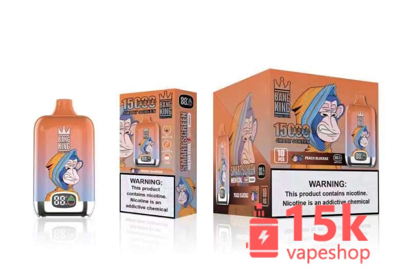 バングキング25000パフ電子フッカペン使い捨てVAPEキット-フルーツフレーバー、交換不可コイル、メタル