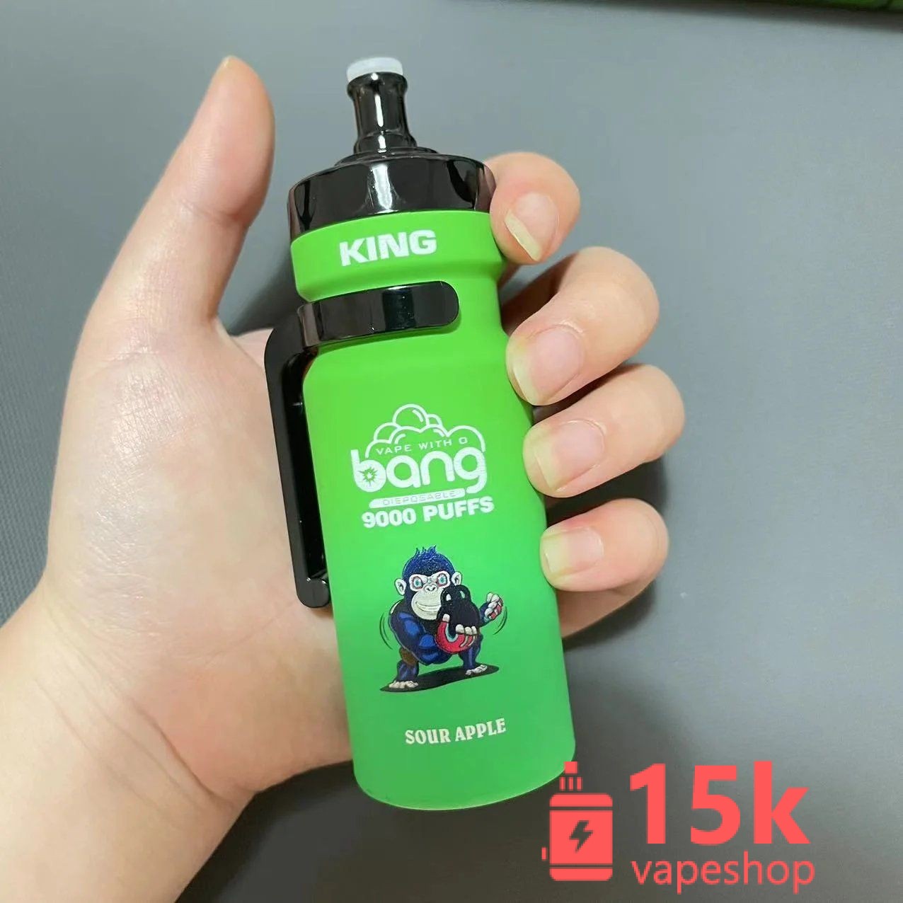 Bang King 9000 Puffs Disposable Vape - 16 Flavors, 20ml Oil Capacity, Rechargeable, FDA Certified - 画像 (5)