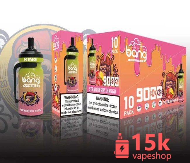 Bang King 9000 Puffs Disposable Vape - ODM Wholesale, Fruit Flavors, CE & FCC Certified - immagine 2
