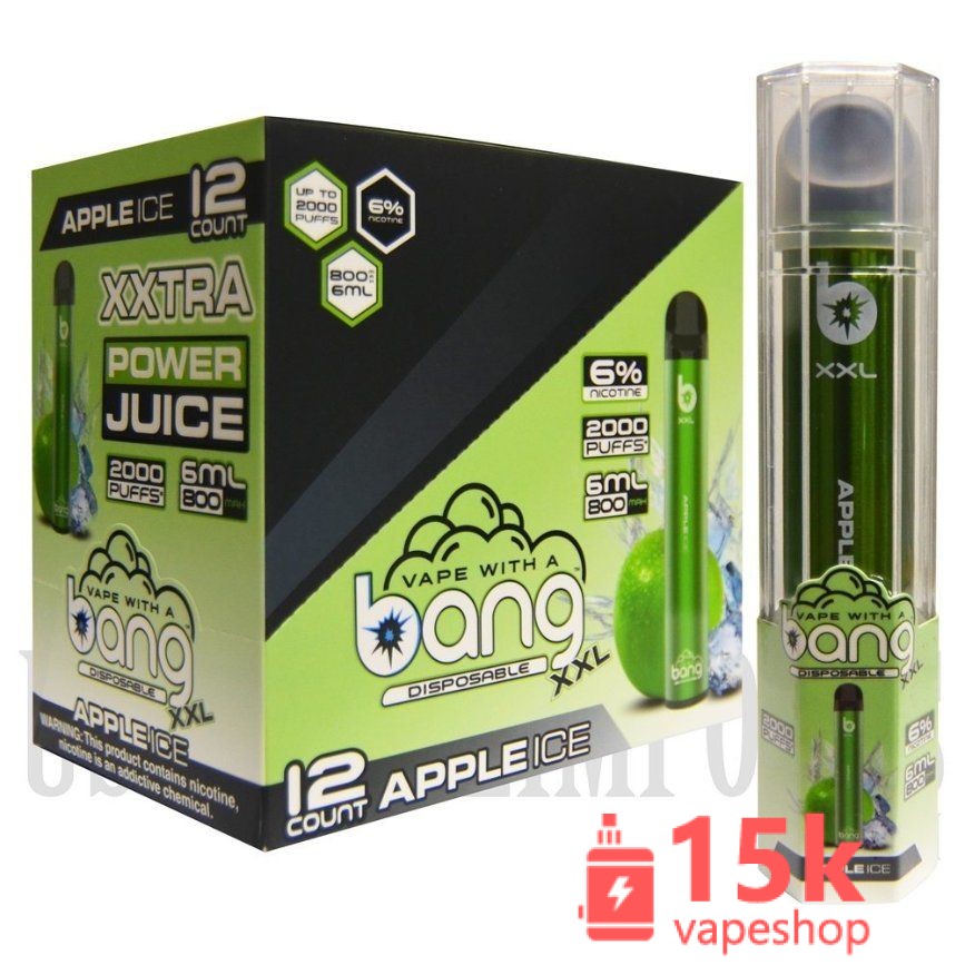 ⁦Bang XXL Disposable Vape Pen 2000 Puffs 6ml Fruit Flavors | FDA Certified, Non-Rechargeable⁩ - الصورة ⁦5⁩