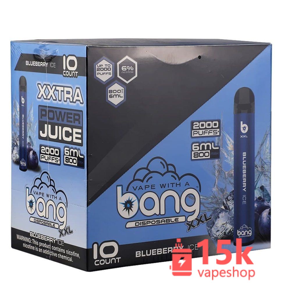 ⁦Bang XXL Disposable Vape Pen 2000 Puffs 6ml Fruit Flavors | FDA Certified, Non-Rechargeable⁩ - الصورة ⁦6⁩