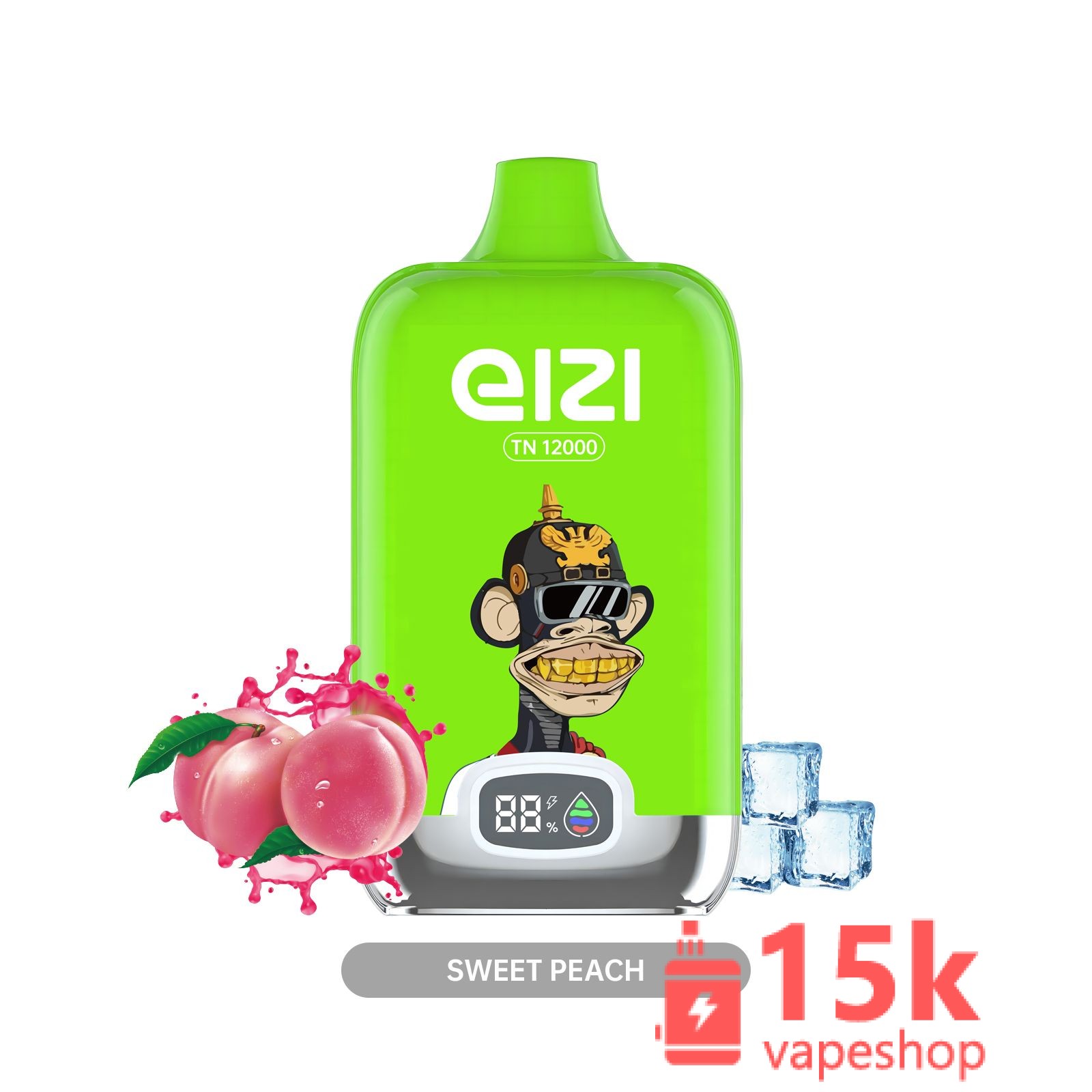 ELF BOX BOX 12000 نفث قلم فيب بن قابل للتصرف 25 مللي بشاشة رقمية بعرض رقمي 12 نكهة مستودع الاتحاد الأوروبي