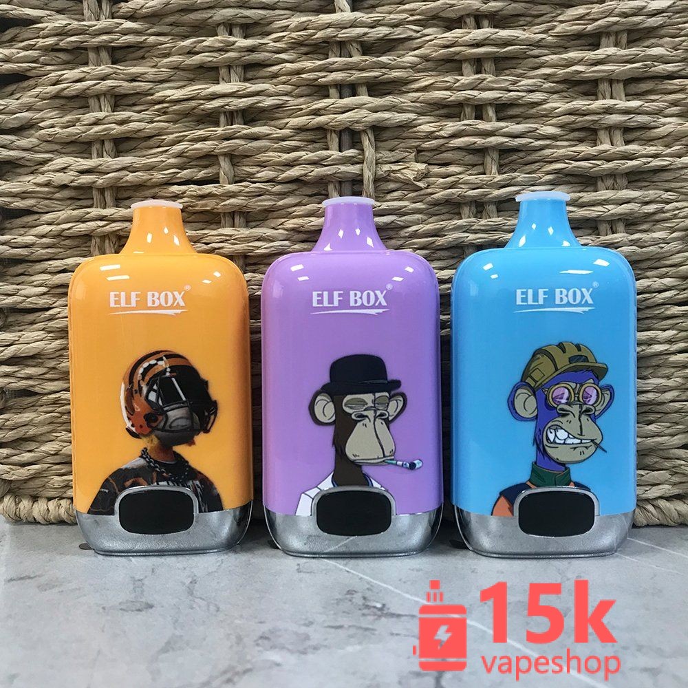 Elf Box Digital 12000 Puffs Vape - 25ml Ejuice, 20 Flavours, LED Screen, Quick Delivery - Slika 3