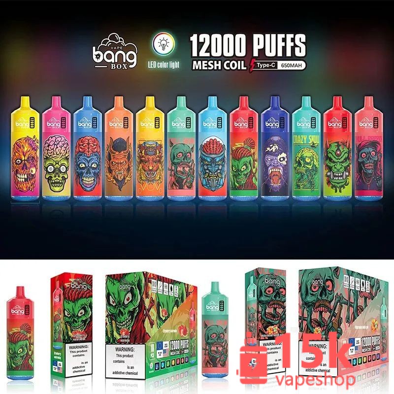 Europe and America's Favorite Disposable Vape Pen Bang Box 12000puffs