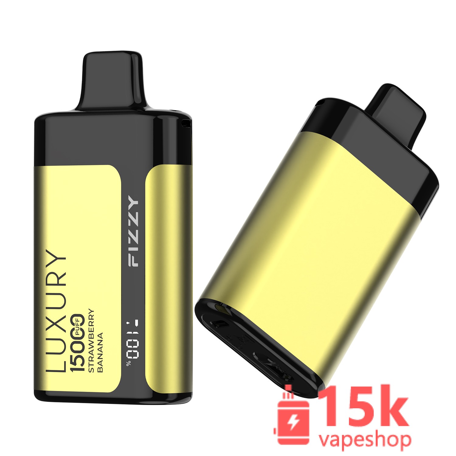 FIZZY Luxury 15000 Puffs Rechargeable Disposable Vape Pen - Premium Vaping Experience - 画像 (4)