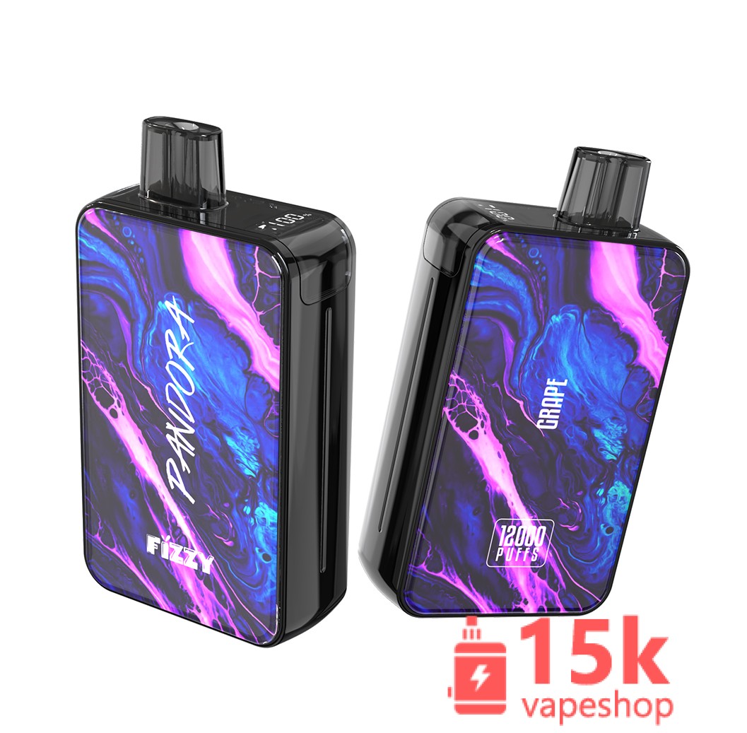 Fizzy Pandora 12000 Puffs Rechargeable Disposable Vape Pen - 2% & 5% Nicotine - 12 Flavors - 画像 (2)