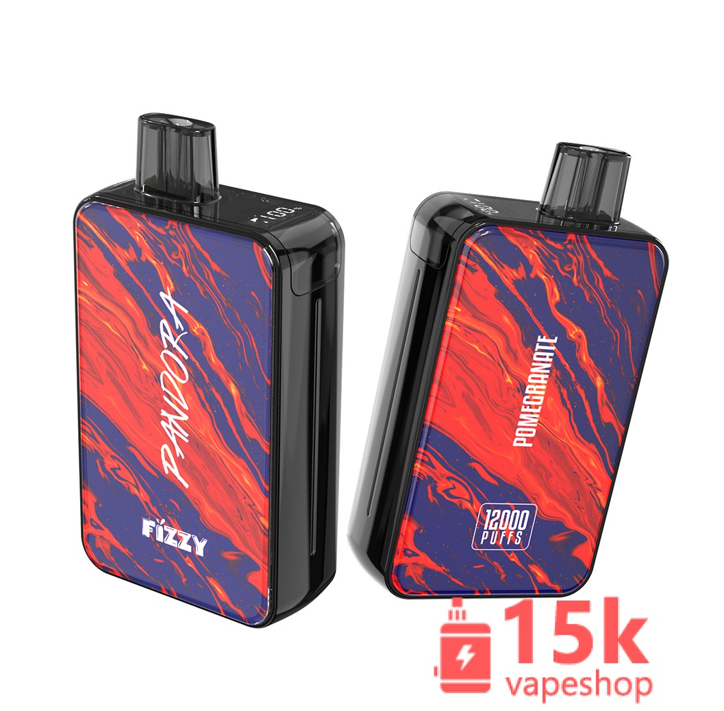 Fizzy Pandora 12000 Puffs Rechargeable Disposable Vape Pen - 2% & 5% Nicotine - 12 Flavors - 画像 (6)