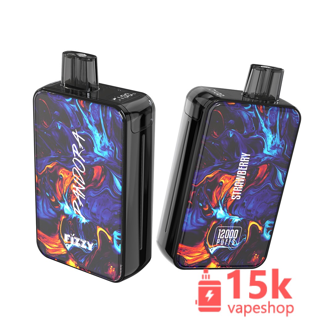 Fizzy Pandora 12000 Puffs Rechargeable Disposable Vape Pen - 2% & 5% Nicotine - 12 Flavors - 画像 (4)