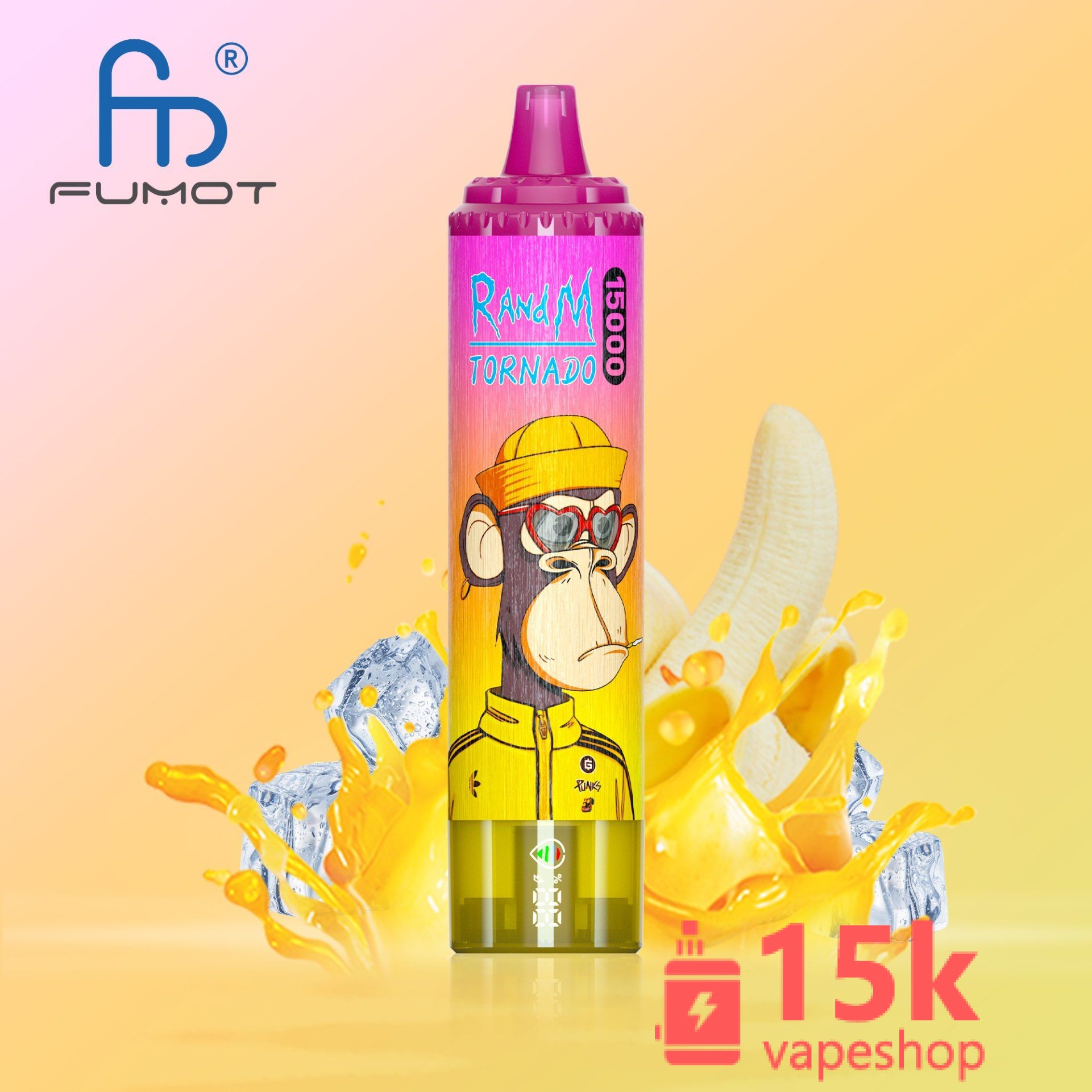 ⁦Fumot Tornado 15000 Puff Disposable Vape Pen - 41 Flavors, EGO Style, Wholesale Hookah E-Cigarette⁩ - الصورة ⁦5⁩