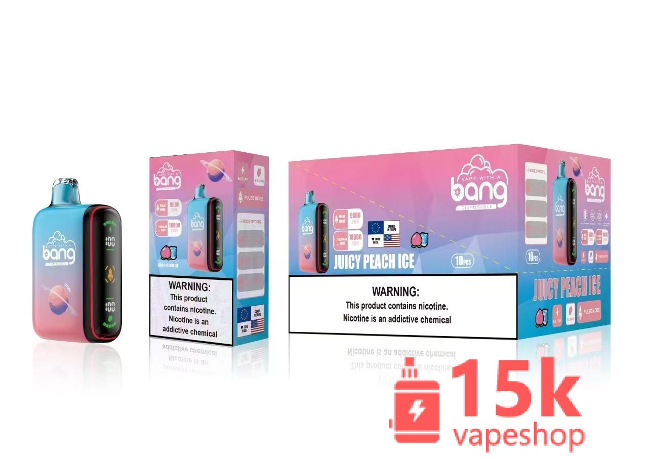 Gek Bang 18000 Puff Disposable Vape Pen with LCD Screen, 28ml E-Liquid, 3% Nicotine, Fast Shipping - 画像 (2)