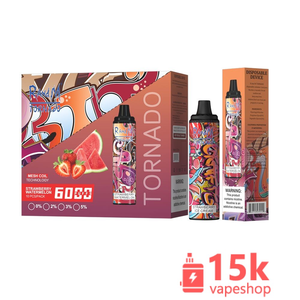 ⁦Hot Sales Randm Tornado Disposable Vape Pod 6000puffs Electronic Cigarette⁩ - الصورة ⁦6⁩