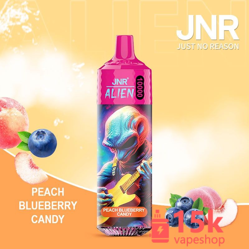Instabar JNR Alien 10000 Puffs Disposable Vape - Fruit Flavors, High Nicotine, 16ml E-Liquid, CE Certified - 画像 (5)