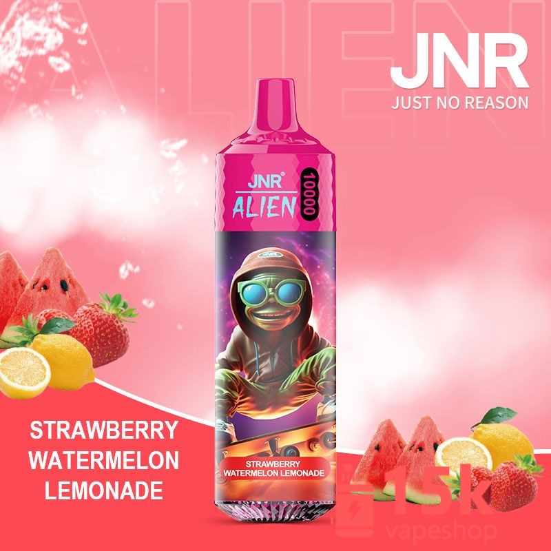 Instabar JNR Alien 10000 Puffs Disposable Vape - Fruit Flavors, High Nicotine, 16ml E-Liquid, CE Certified - 画像 (4)