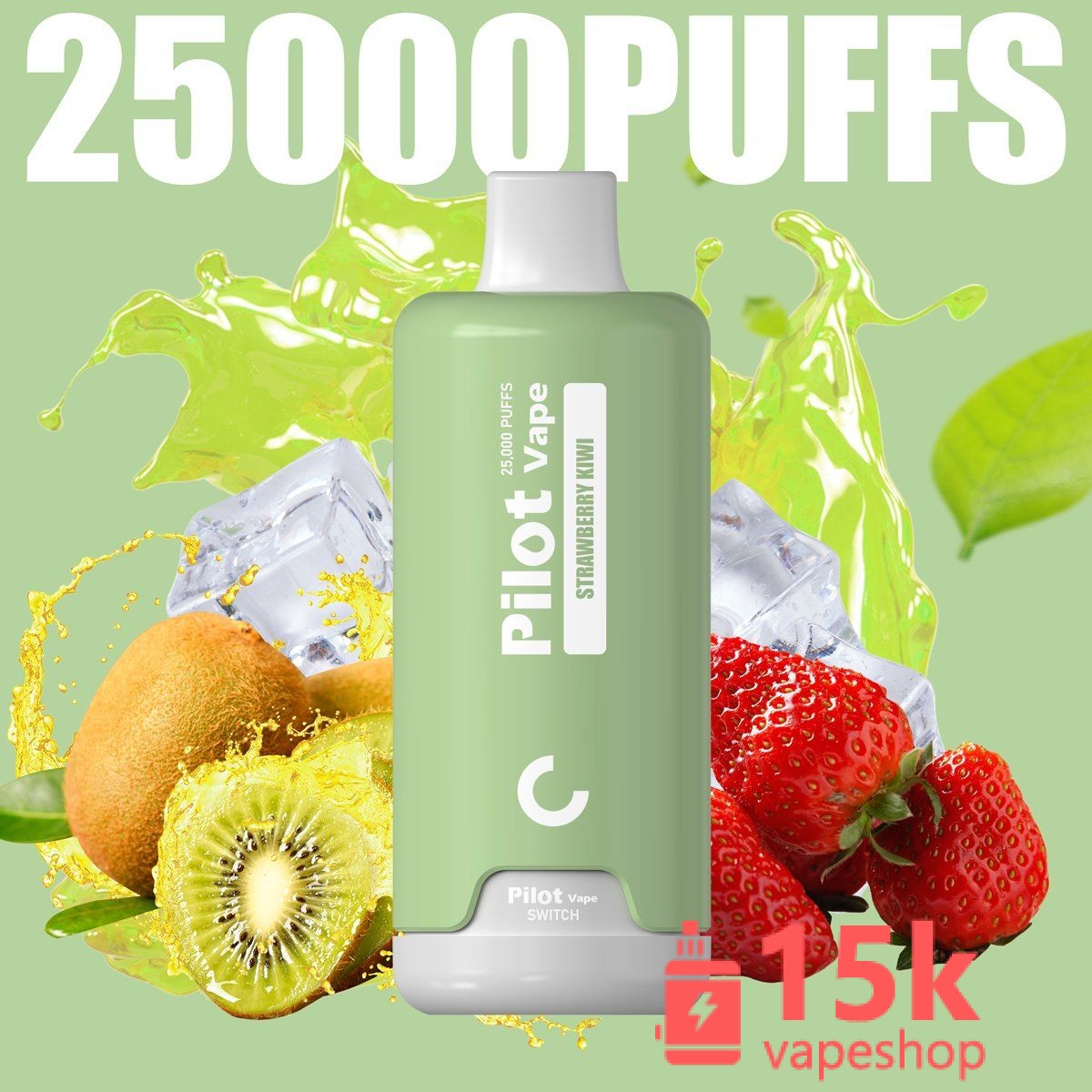 Pilot 25000 Puffs 28ml Vape Pod System - 2% 3% 5% Nicotine, Mesh Coil, Rechargeable, EU Warehouse - Bild 5