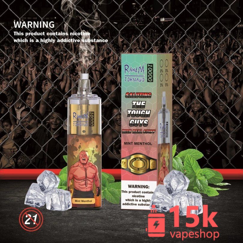 RandM Tornado 10000 Puffs Disposable Vape E-Cigarette Wholesale - 20ml, 24 Flavors, Rechargeable - 画像 (2)