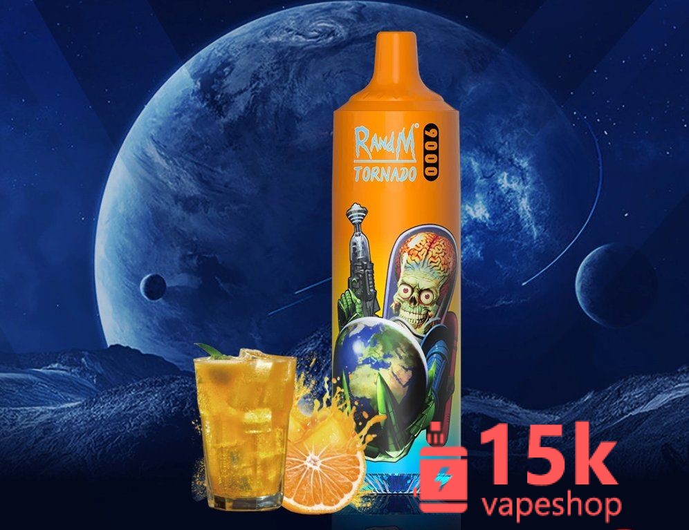 Randm Tornado 9000 Vape Pen Wholesale - Nicotine-Free, 12 Fruit Flavors, Disposable E-cigarette - 画像 (6)
