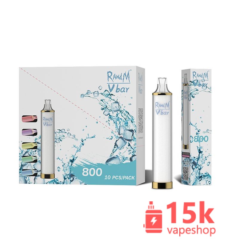 Randm Vbar Disposable Vape Pen 800 Puffs, 2%-5% Nicotine, Metal, Fruit Flavors, Custom Logo - 画像 (5)