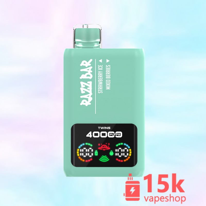 Razz Bar 40000 Puff Double Flavor 40K Vape | 650mAh Rechargeable | Mesh Coil Dual Tank - 画像 (2)