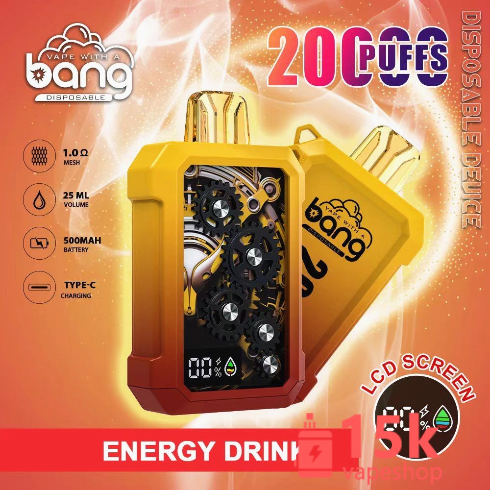 Wholesale Bang 20000 Puffs E-Cigarette with Type-C Charging, Adjustable Airflow, and Fruit Flavors - 画像 (6)