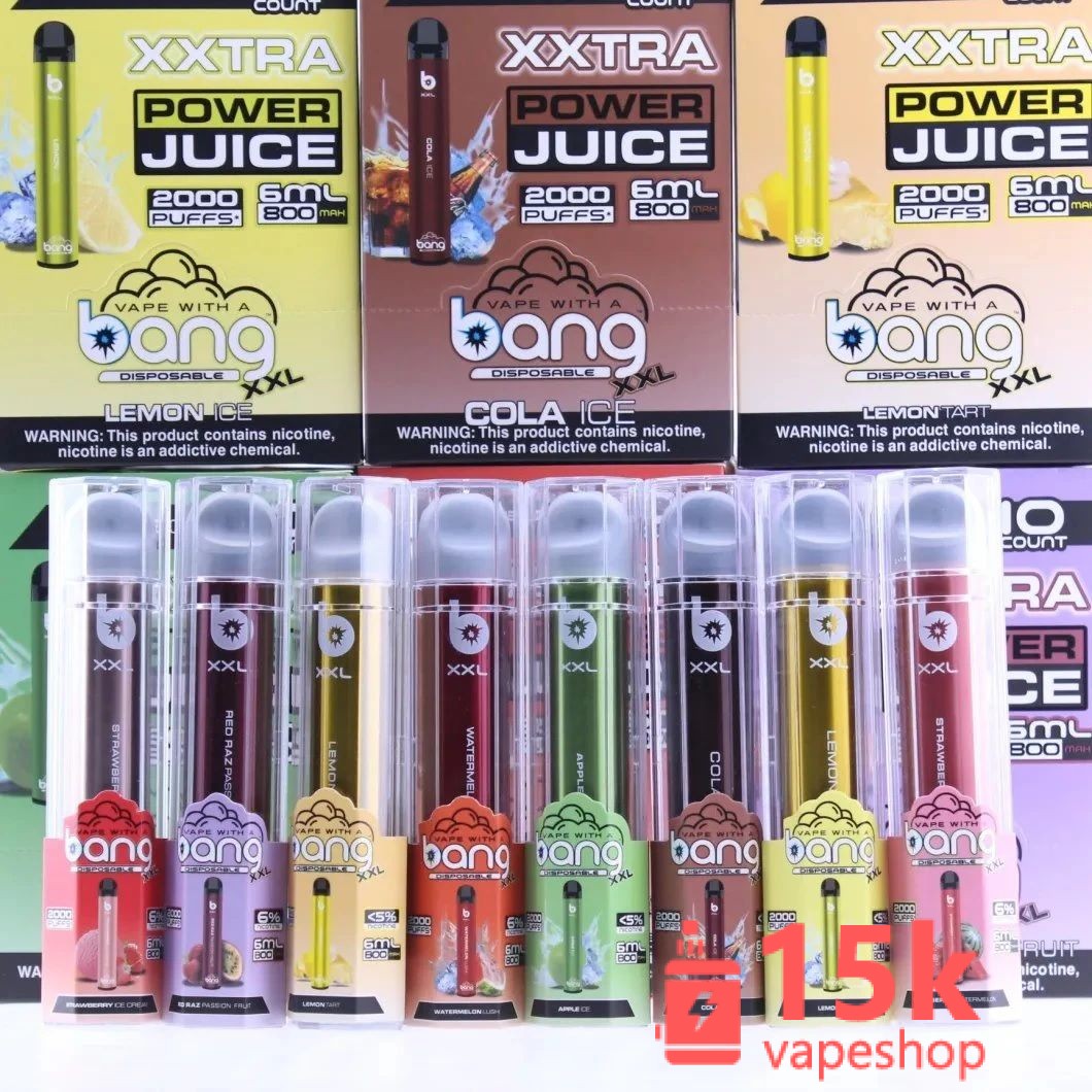 Wholesale Bang XXL Disposable E-Cigarette 2000 Puffs, 22 Fruit Flavors, FDA Certified, 6ml E-Juice - 画像 (4)