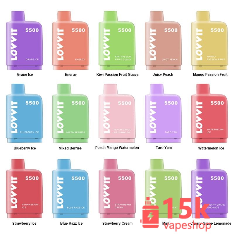 Wholesale Puff Bar E-Cigarette Disposable Vape 5500 Puffs Fruits Flavor 850mAh Mesh Coil - 画像 (4)