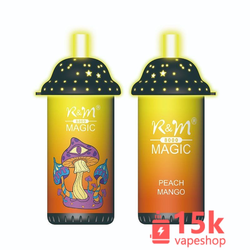 Wholesale R&M Magic 8K Puffs Disposable Vape Pen 16ML E-liquid, Rechargeable with 12 Flavors - 画像 (5)