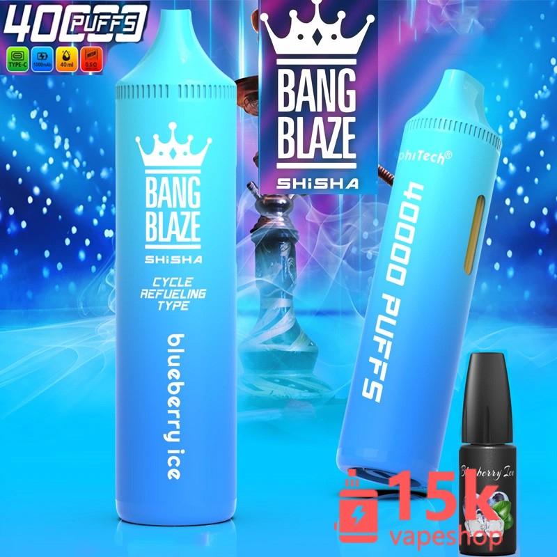 ⁦Bang Blaze 40000 Puffs Refillable Oil Disposable Vape | 40ml E-liquid | 1000mAh Battery | 12 Flavors⁩ - الصورة ⁦5⁩