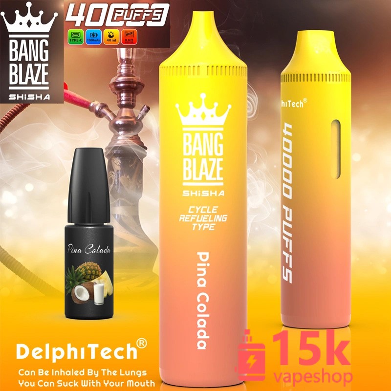 ⁦Bang Blaze 40000 Puffs Refillable Oil Disposable Vape | 40ml E-liquid | 1000mAh Battery | 12 Flavors⁩ - الصورة ⁦2⁩